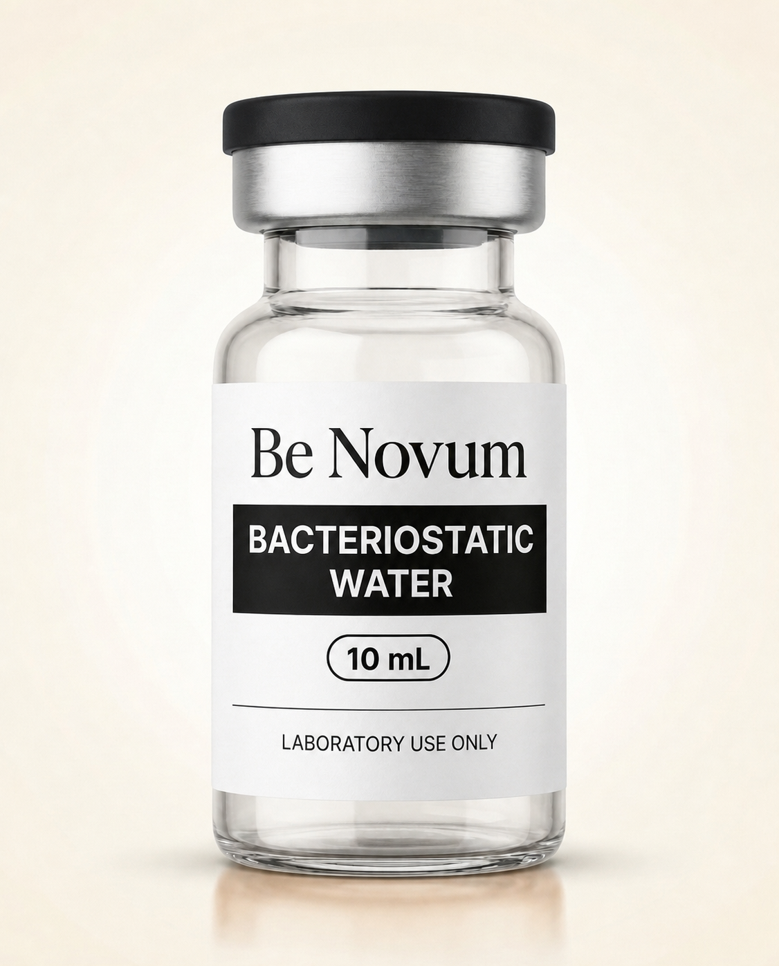 Bacteriostatic Water 10 mL Be Novum research vial